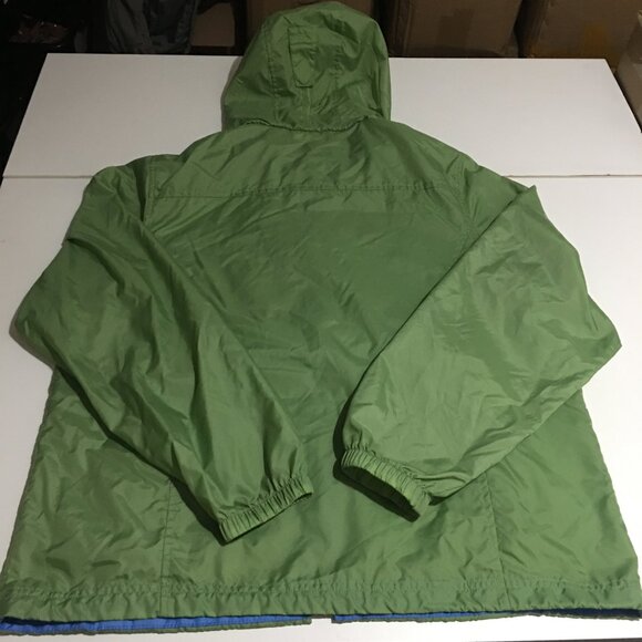 LL Bean Womens Large Green Windbreaker Rain Jacket Nylon - Picture 5 of 7